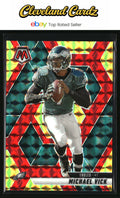 2025 Panini Mosaic #215 Michael Vick Mosaic Choice Red & Yellow #/89