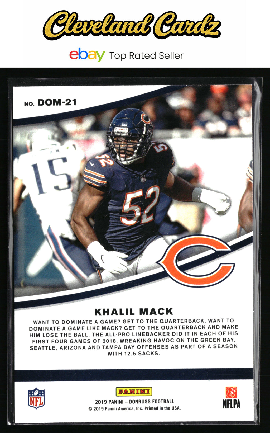 2019 Donruss #DOM-21 Khalil Mack Dominators