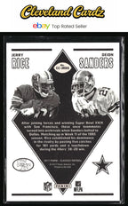 2017 Panini Classics #CC-JRDS Jerry Rice / Deion Sanders Classic Clashes Gold