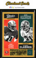 2017 Panini Classics #CC-JRDS Jerry Rice / Deion Sanders Classic Clashes Gold