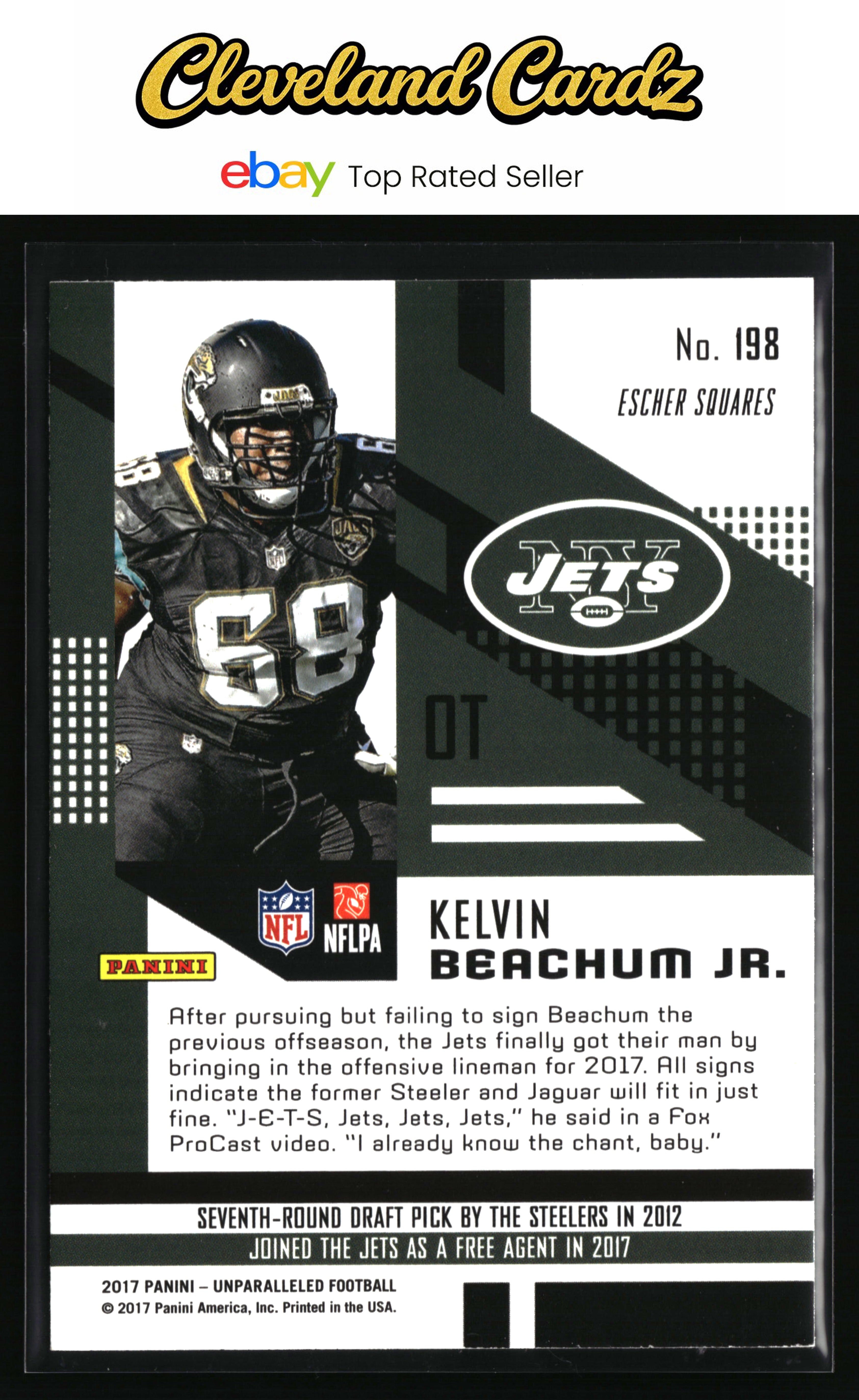 2017 Panini Unparalleled #198 Kelvin Beachum Jr. Lime Green