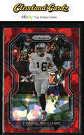 2020 Panini Prizm #133 Tyrell Williams Prizm Red Ice