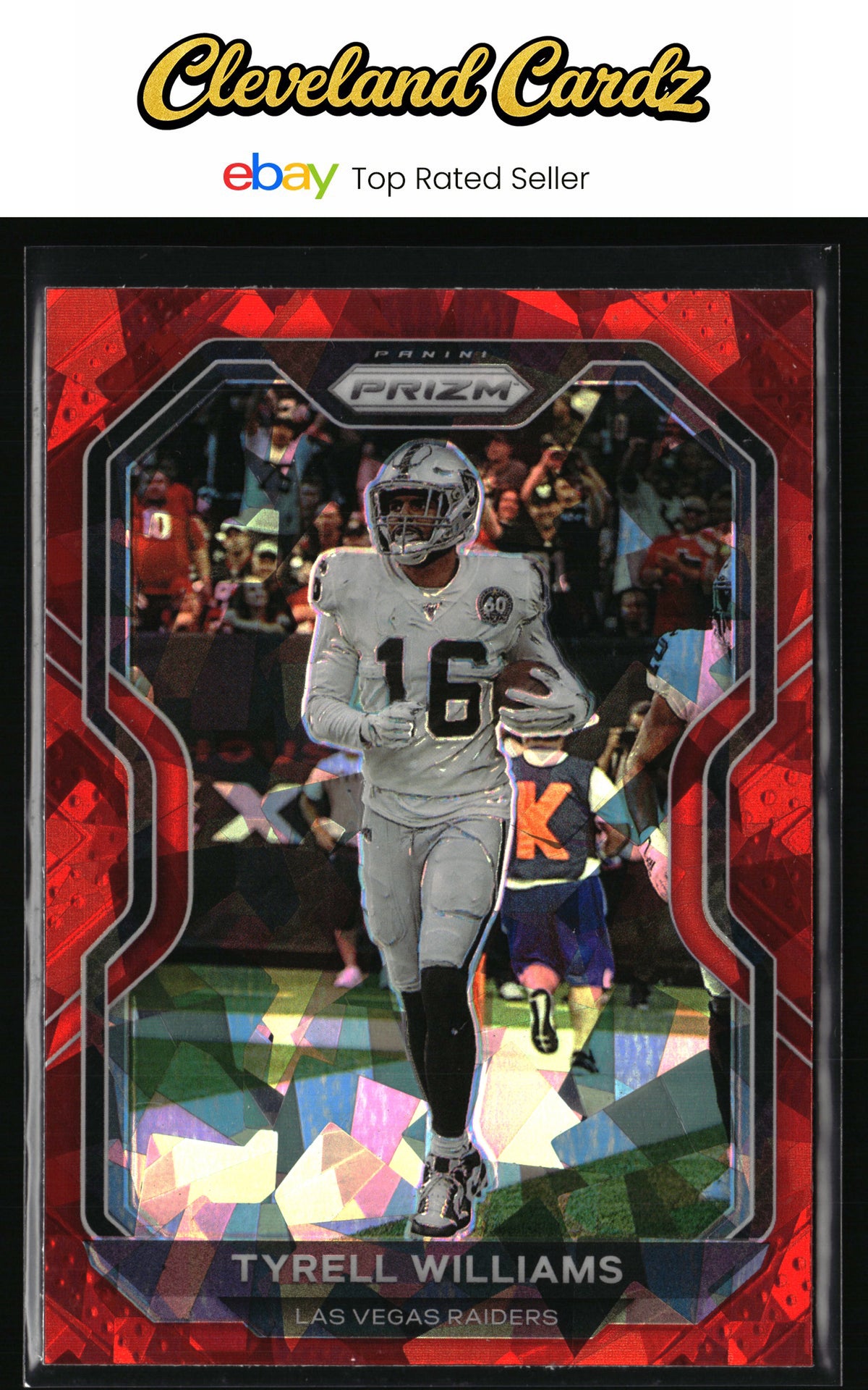 2020 Panini Prizm #133 Tyrell Williams Prizm Red Ice
