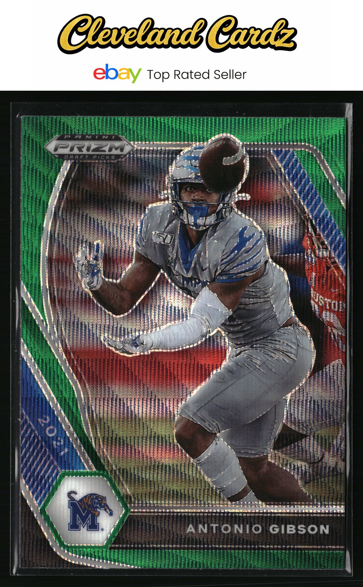 2021 Panini Prizm Draft Picks Collegiate #79 Antonio Gibson Green Wave