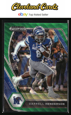 2021 Panini Prizm Draft Picks Collegiate #94 Darrell Henderson Green Wave