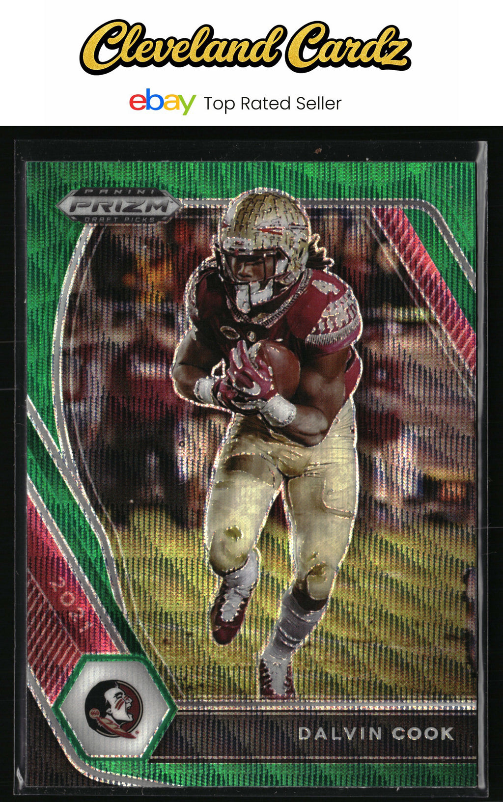 2021 Panini Prizm Draft Picks Collegiate #83 Dalvin Cook Green Wave