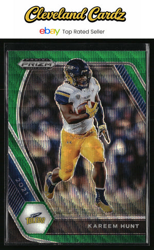 2021 Panini Prizm Draft Picks Collegiate #89 Kareem Hunt Green Wave