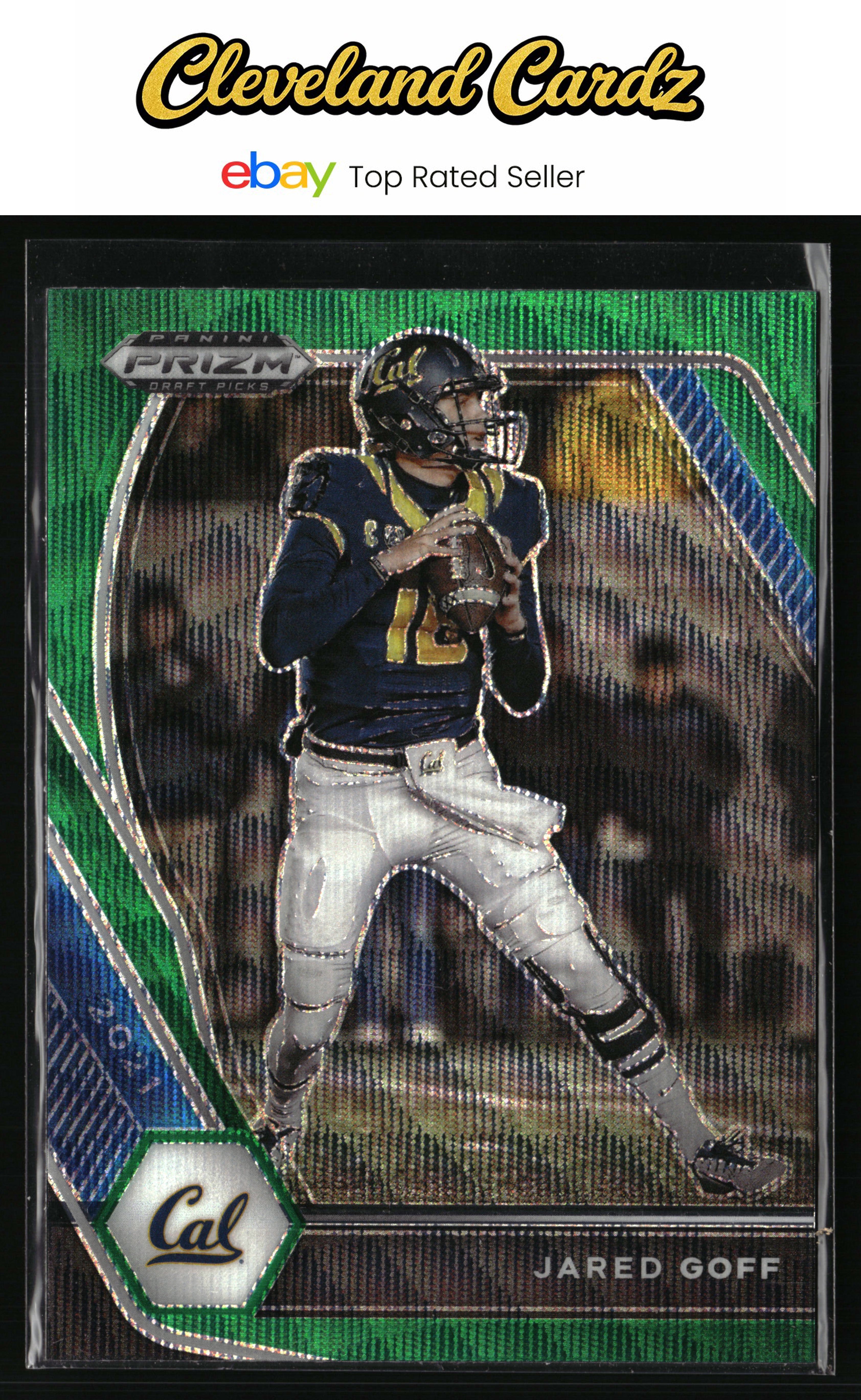 2021 Panini Prizm Draft Picks Collegiate #12 Jared Goff Green Wave