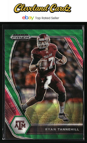 2021 Panini Prizm Draft Picks Collegiate #18 Ryan Tannehill Green Wave