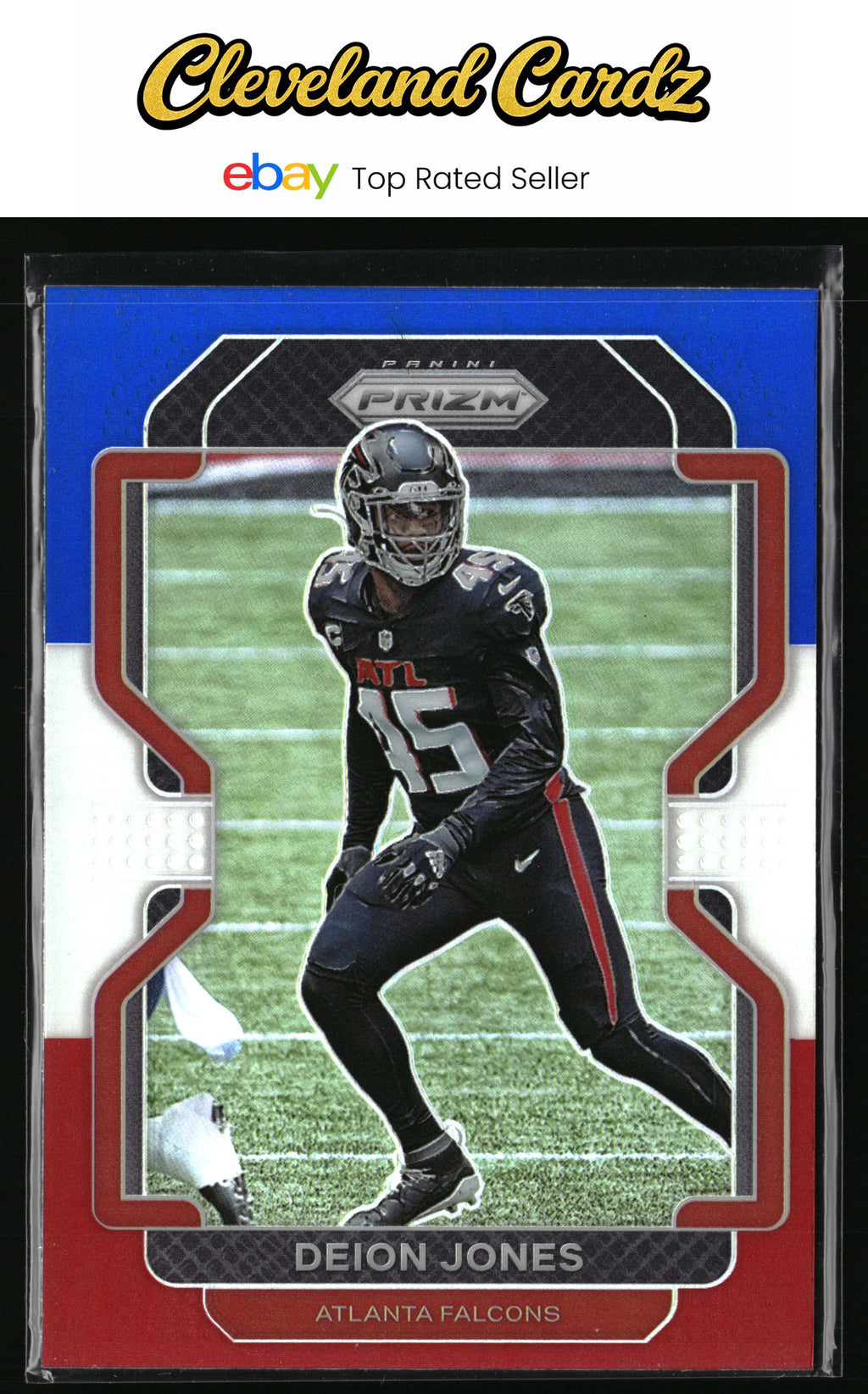 2021 Panini Prizm #328 Deion Jones Red White and Blue
