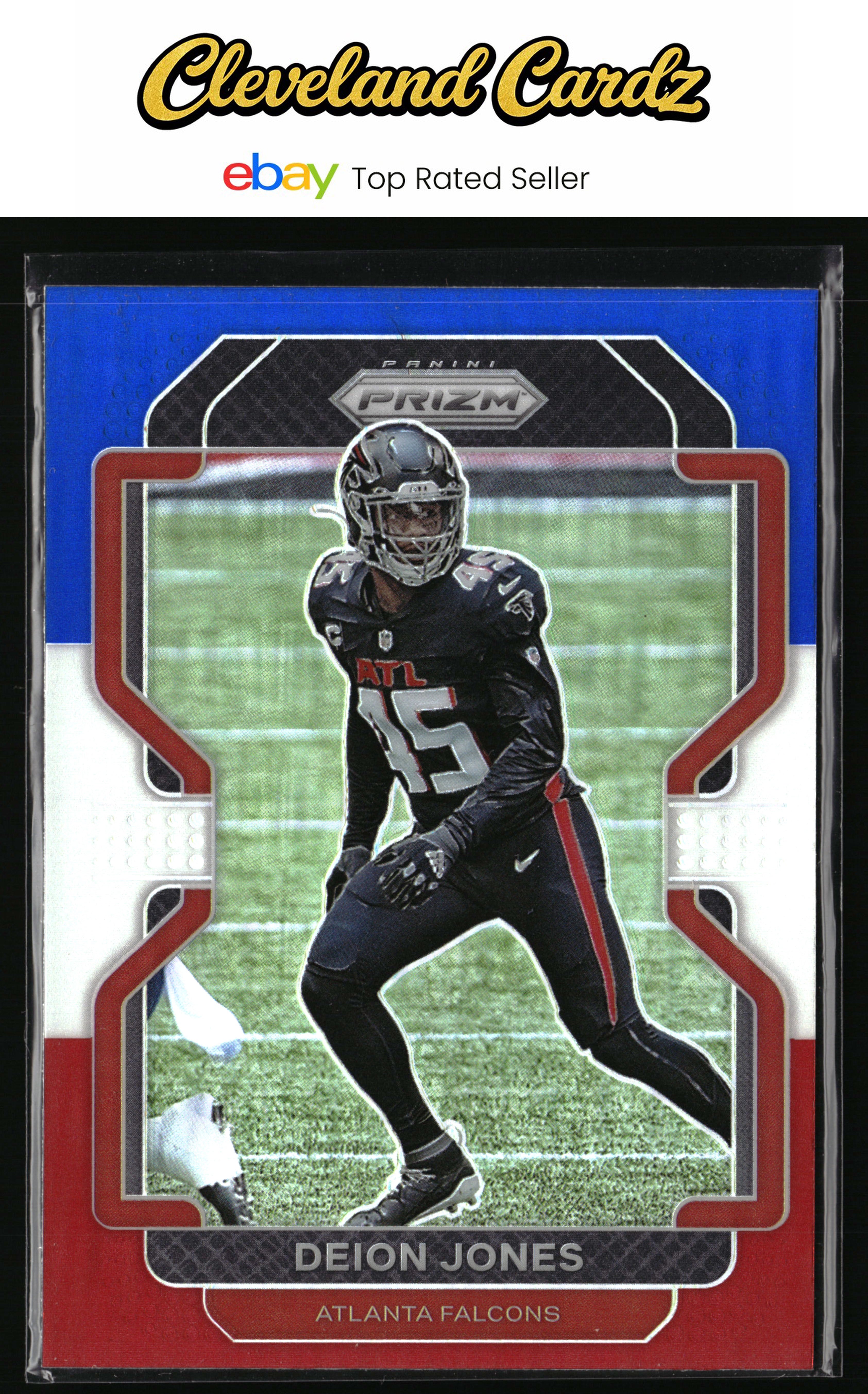 2021 Panini Prizm #328 Deion Jones Red White and Blue