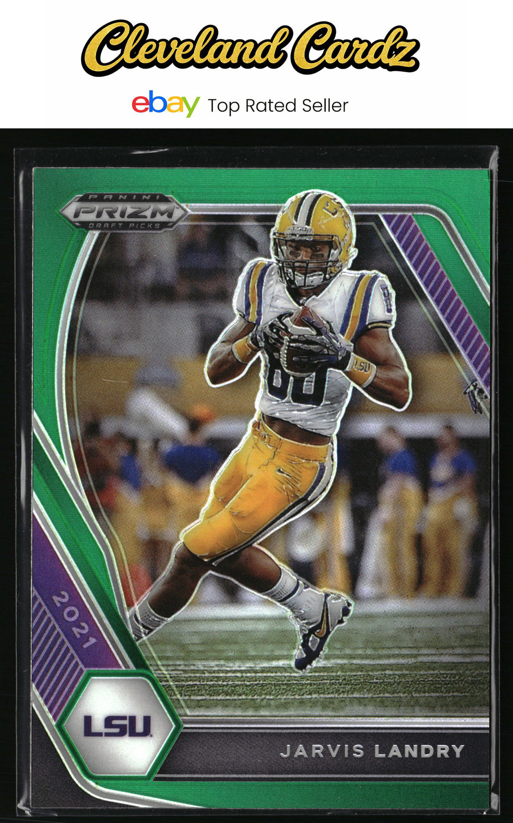 2021 Panini Prizm Draft Picks Collegiate #62 Jarvis Landry Green