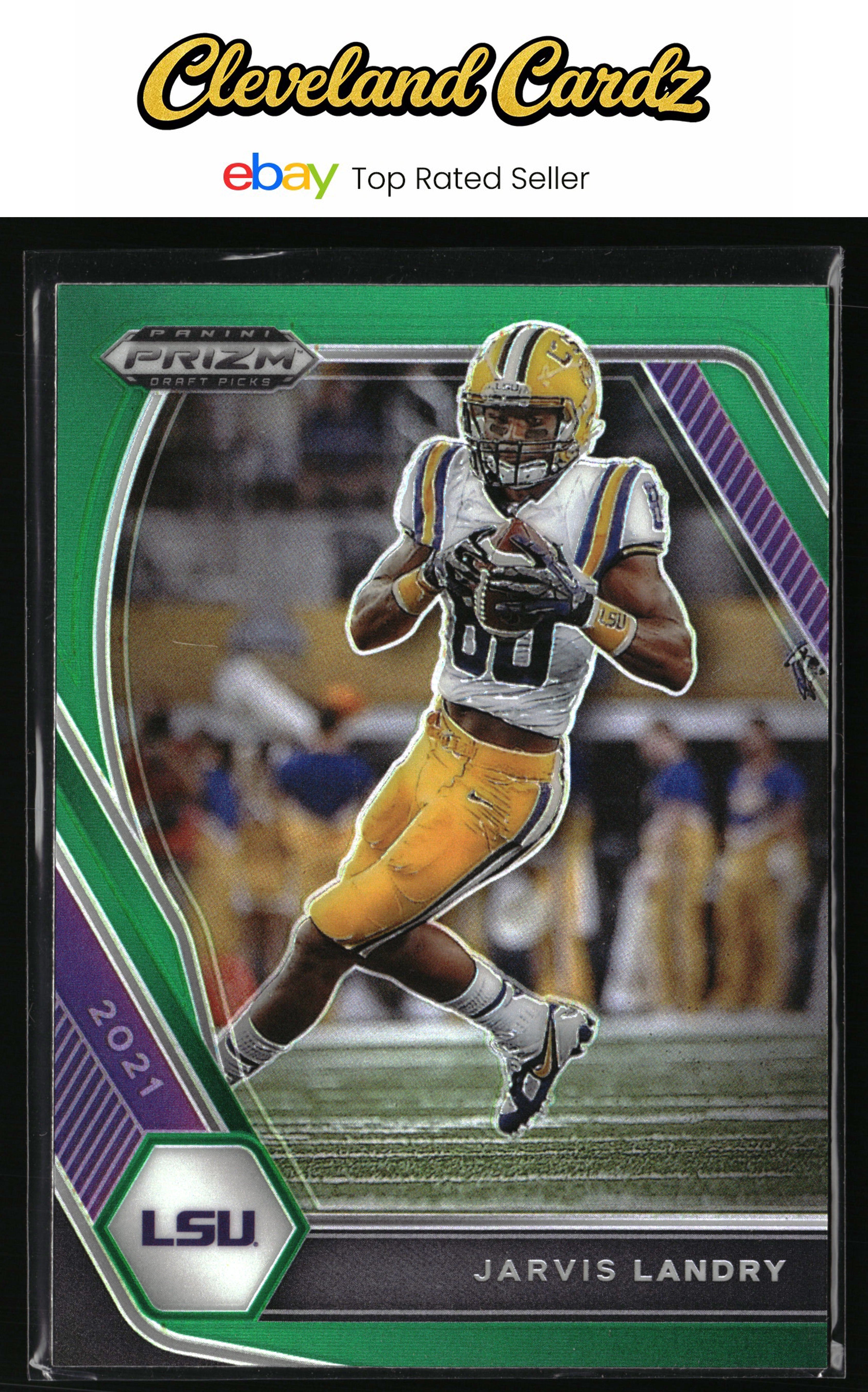 2021 Panini Prizm Draft Picks Collegiate #62 Jarvis Landry Green
