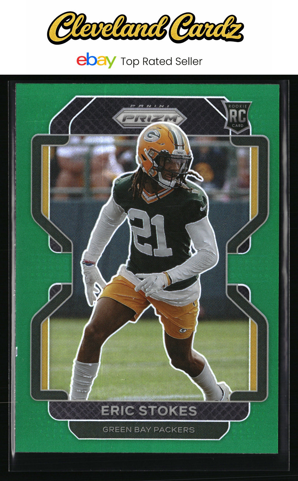 2021 Panini Prizm #433 Eric Stokes Green