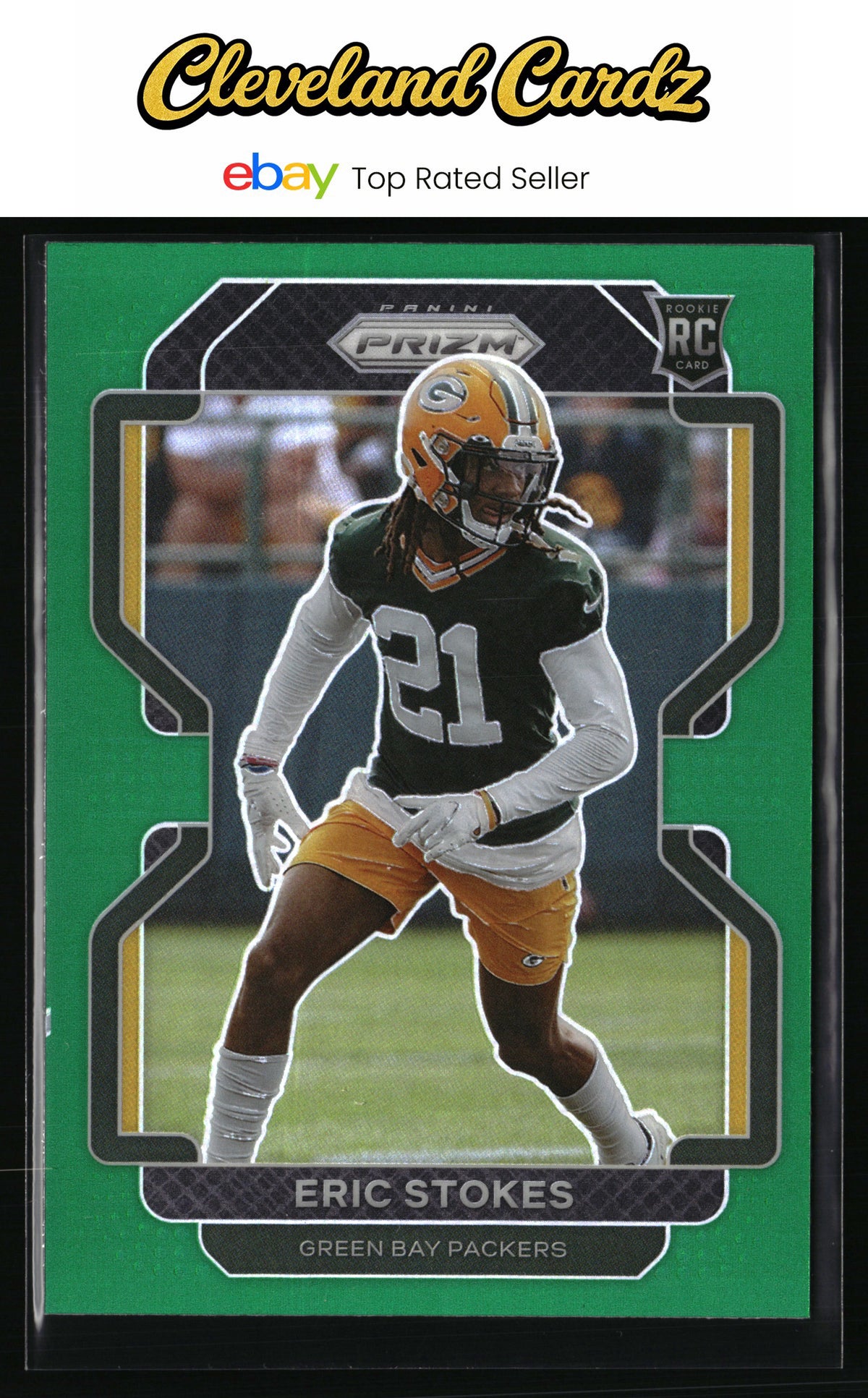 2021 Panini Prizm #433 Eric Stokes Green