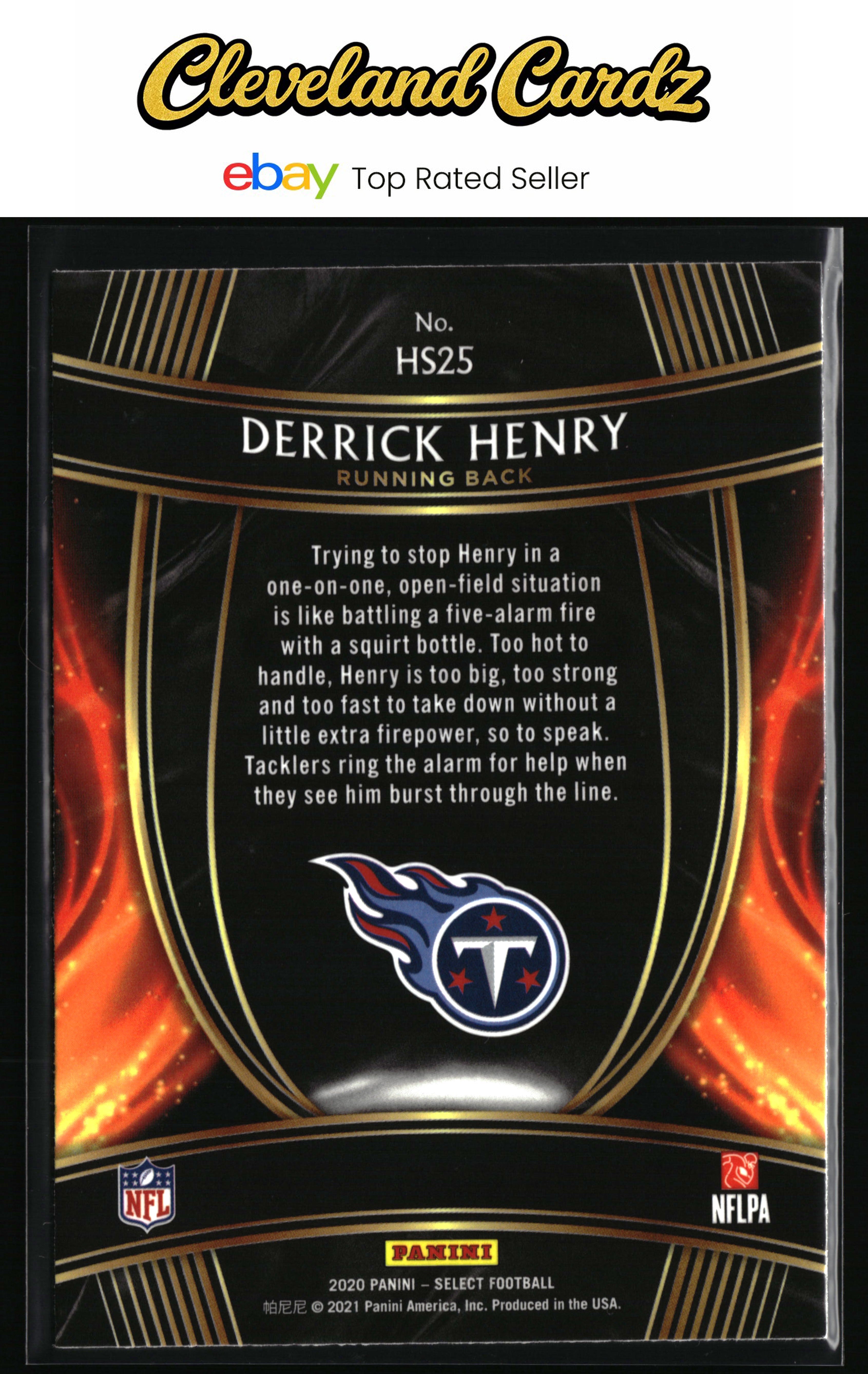 2020 Panini Select #HS25 Derrick Henry Hot Stars
