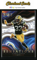 2021 Panini Select #SEN-23 Aaron Jones Sensations Prizm