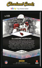 2021 Panini Prizm #B-20 DeAndre Hopkins Brilliance Prizms No Huddle