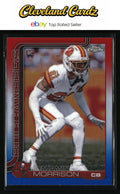 2025 Topps Chrome #355 Benjamin Morrison Red White and Blue Refractor