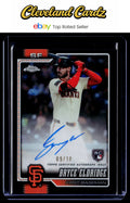 2026 Topps Chrome #RA-BE Bryce Eldridge Rookie Auto Black Logofractors #/10