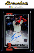 2026 Topps Chrome #RA-BE Bryce Eldridge Rookie Auto Black Logofractors #/10