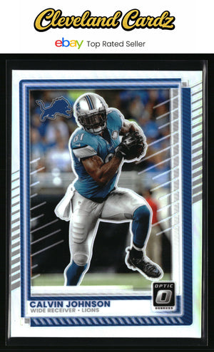 2025 Donruss Optic #19 Calvin Johnson Silver Prizm