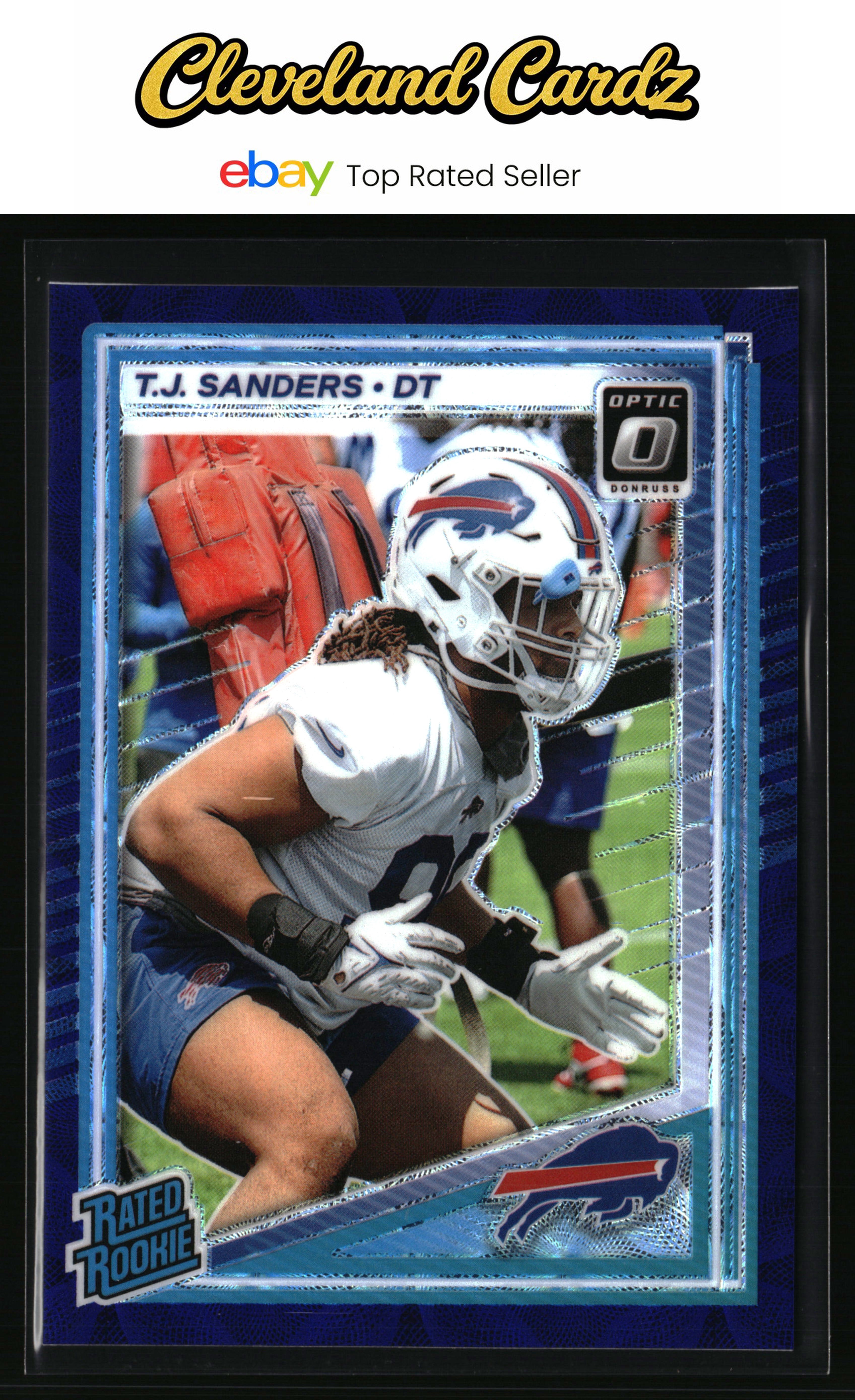 2025 Donruss Optic #226 T.J. Sanders Purple Scope