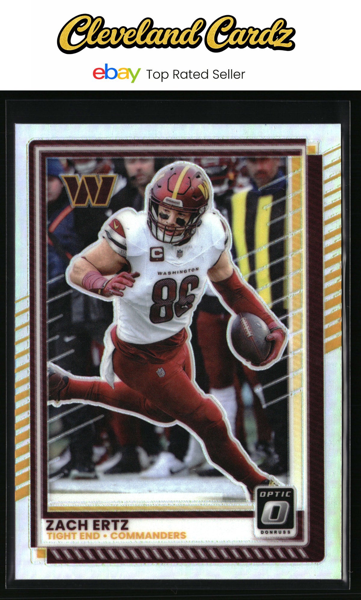 2025 Donruss Optic #156 Zach Ertz Silver Prizm
