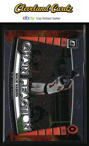 2025 Donruss Optic #2 Malik Nabers Chain Reaction