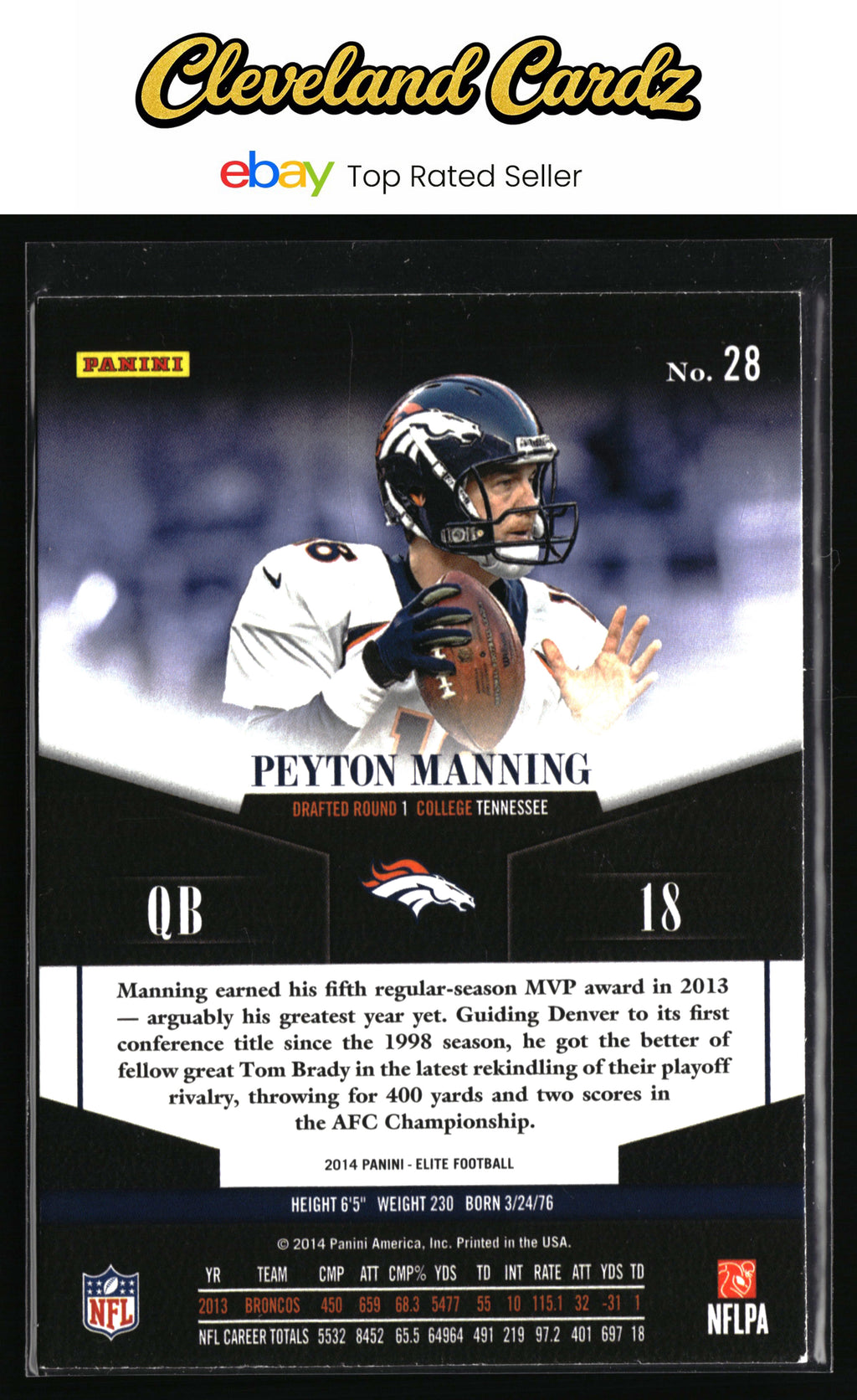 2014 Panini Elite #28 Peyton Manning