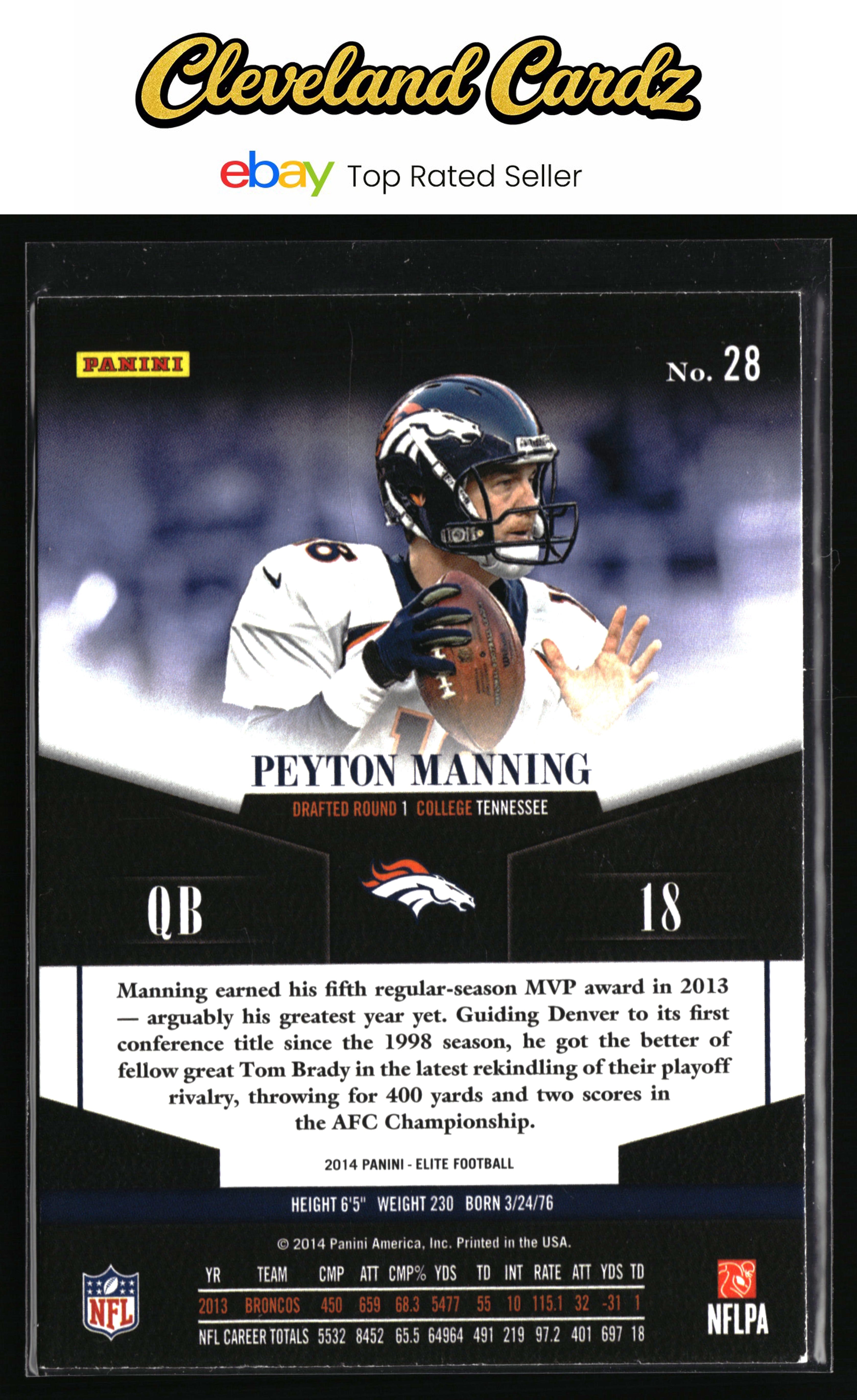 2014 Panini Elite #28 Peyton Manning