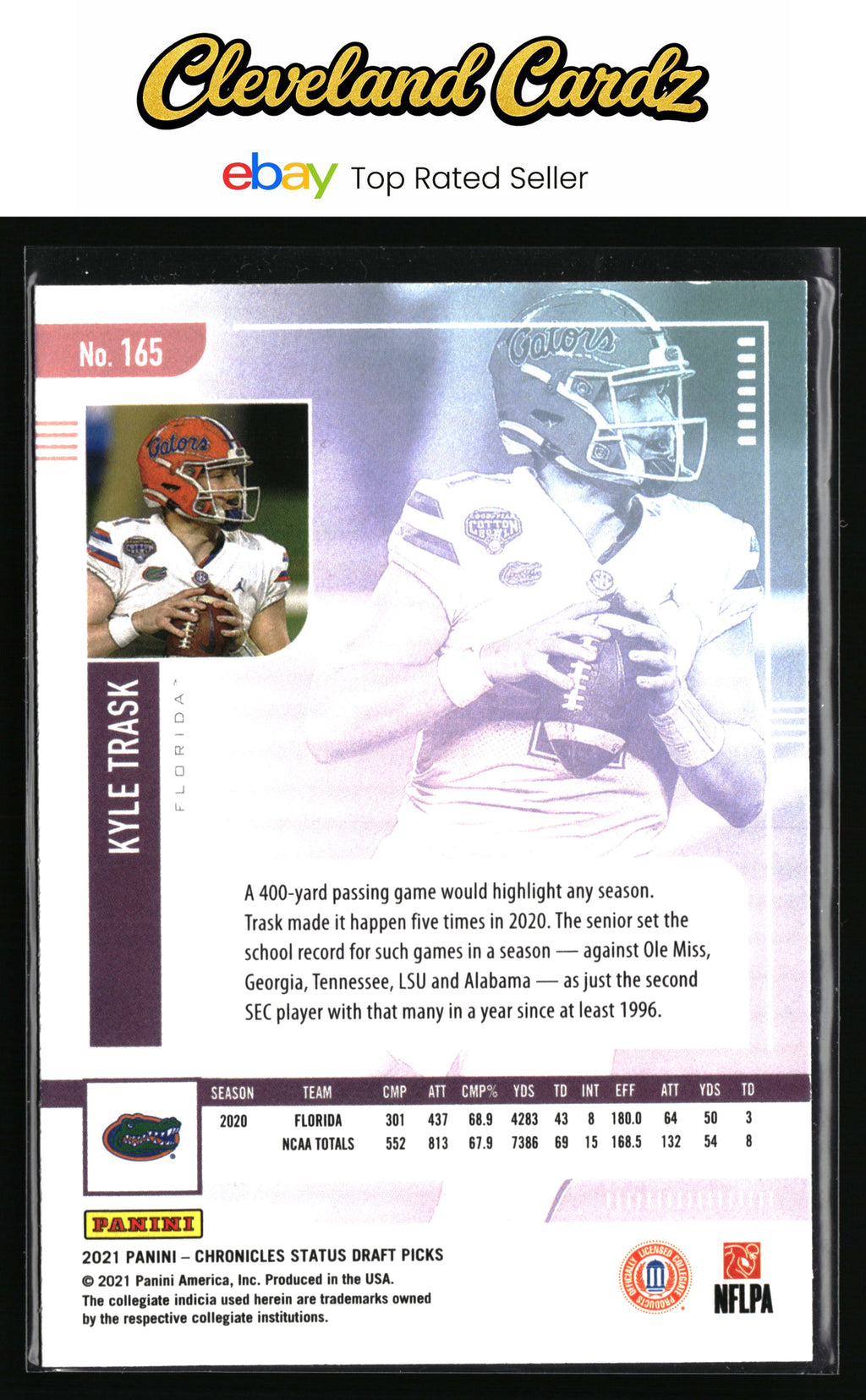 2021 Panini Chronicles Draft Picks #165 Kyle Trask