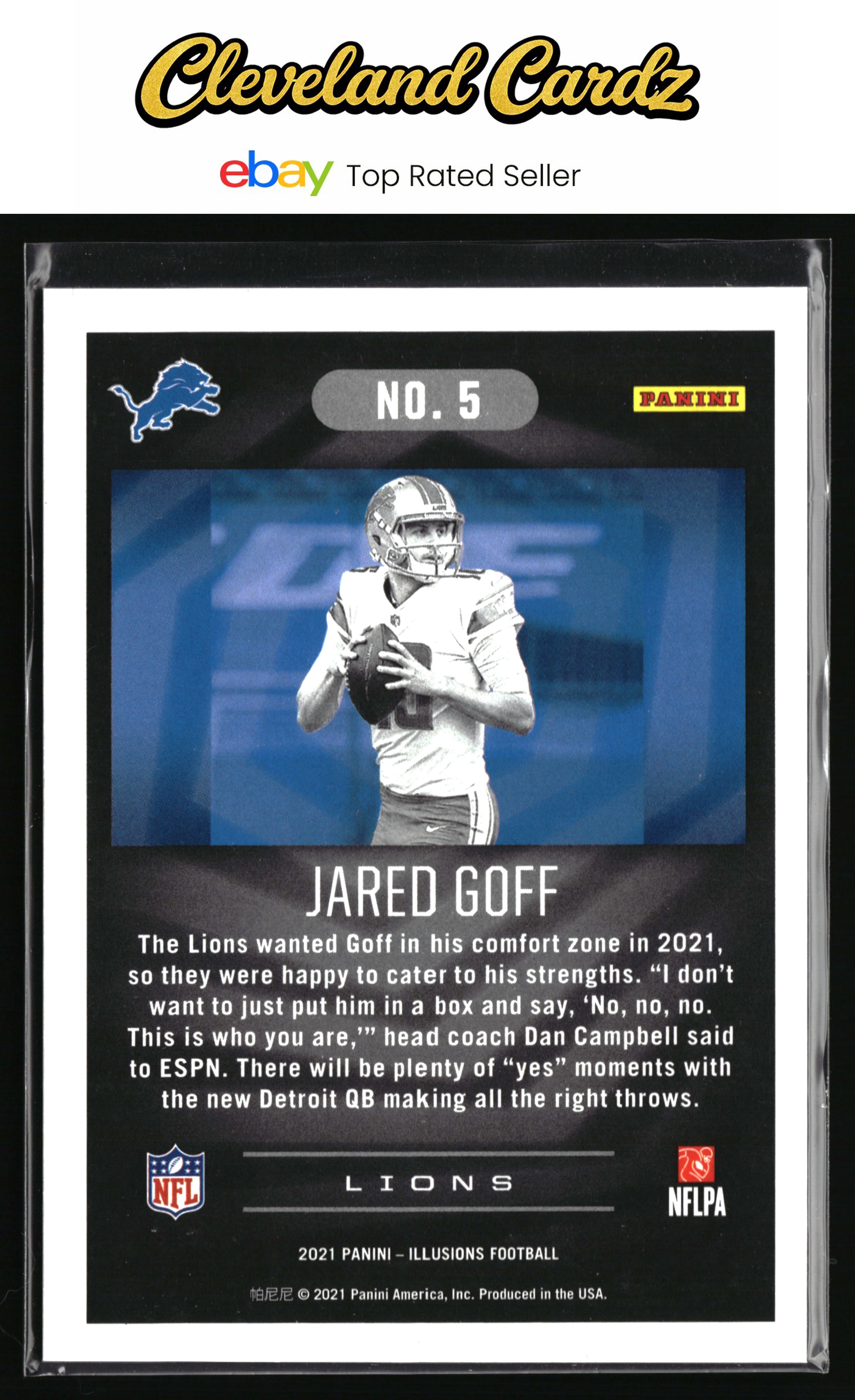 2021 Panini Illusions #5 Jared Goff