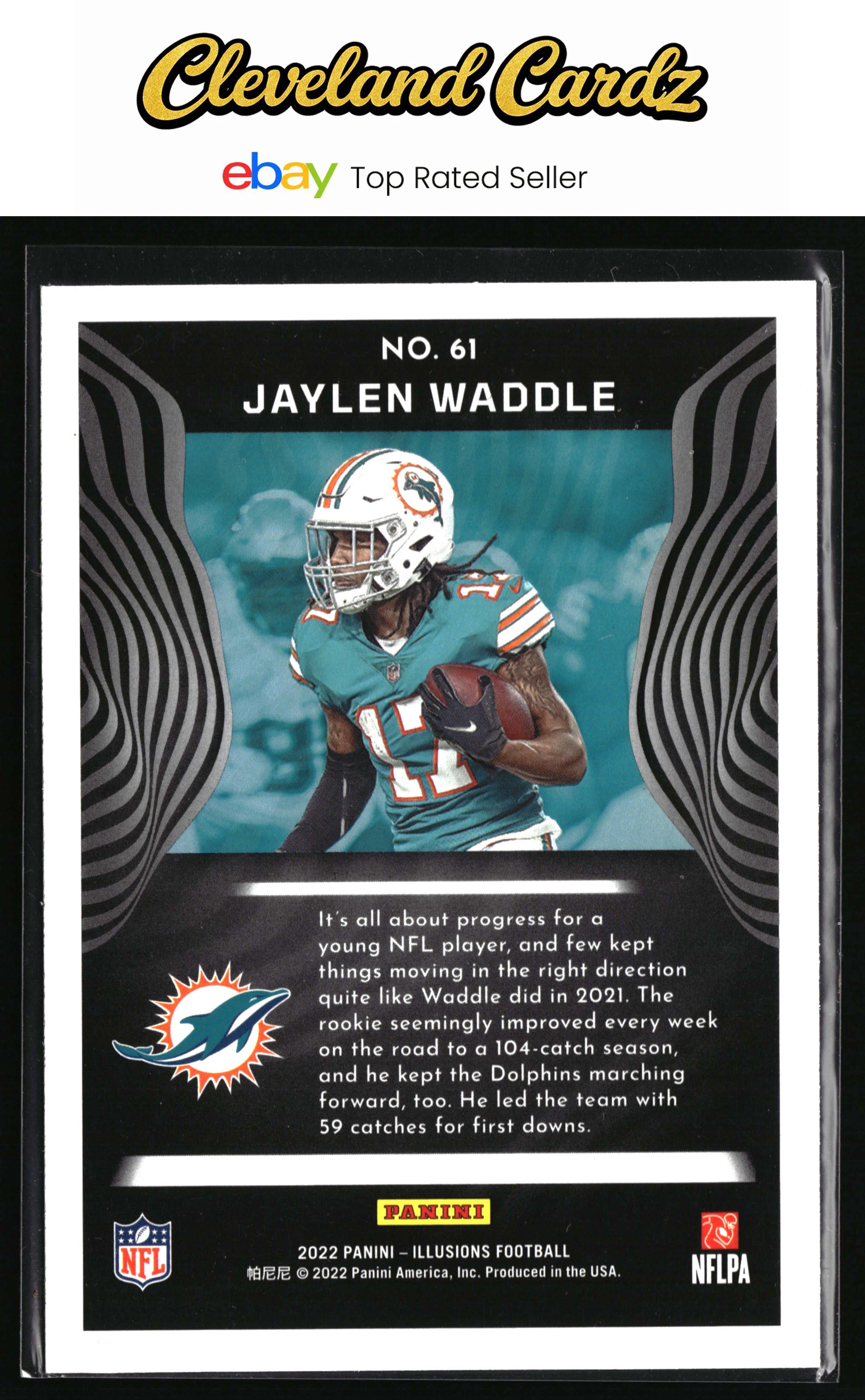 2022 Panini Illusions #61 Jaylen Waddle