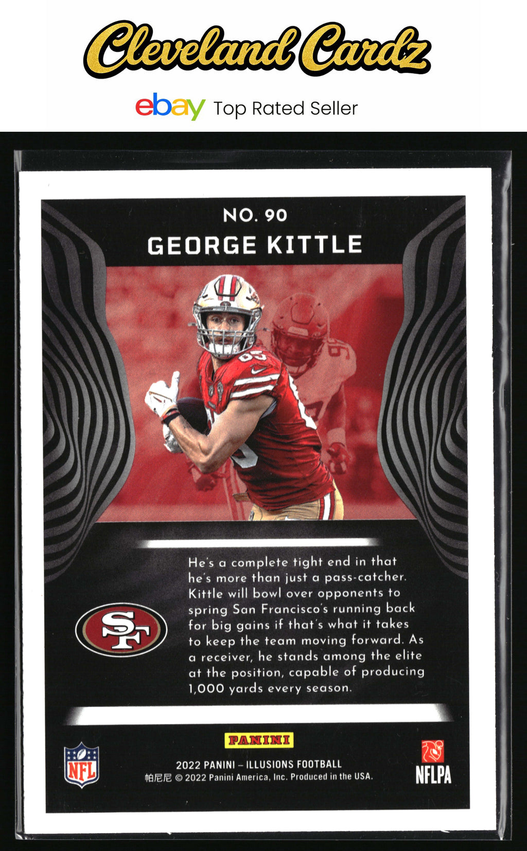 2022 Panini Illusions #90 George Kittle