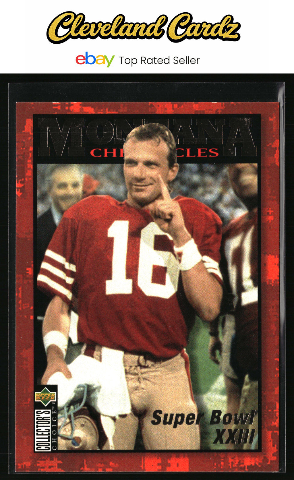1995 Collector's Choice #JM7 Joe Montana Montana Chronicles