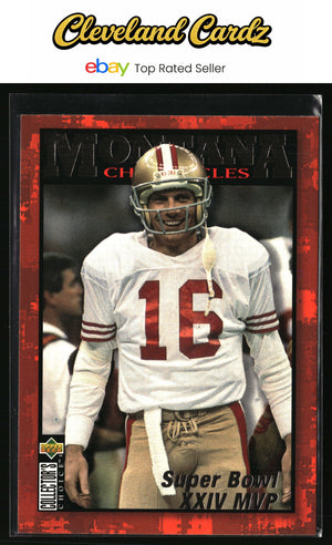 1995 Collector's Choice #JM9 Joe Montana Montana Chronicles