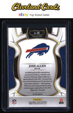 2025 Panini Select #86 Josh Allen Zebra Prizm Shock CASE HIT