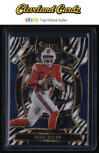 2025 Panini Select #86 Josh Allen Zebra Prizm Shock CASE HIT