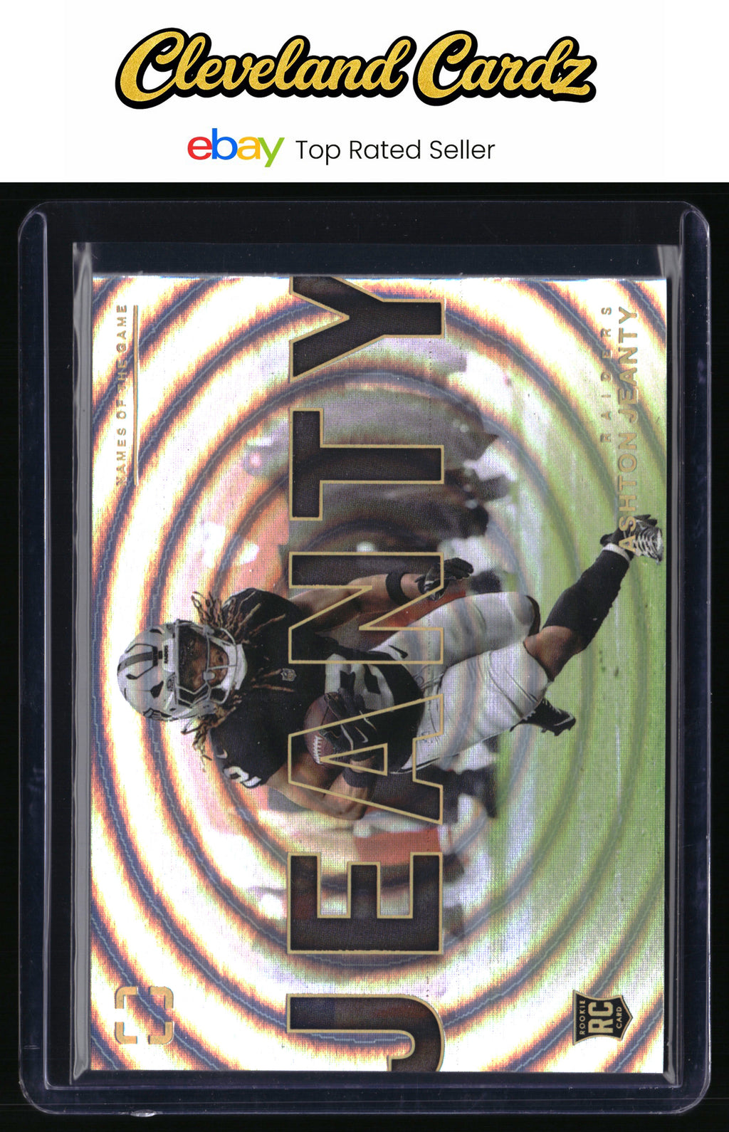 2025 Panini Photogenic #15 Ashton Jeanty Names of the Game CASE HIT