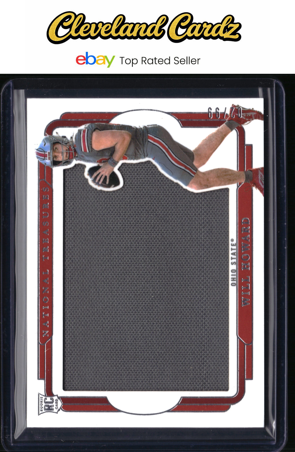 2025 Panini NT Collegiate #RS-WHD Will Howard Rookie Silhouettes #/99