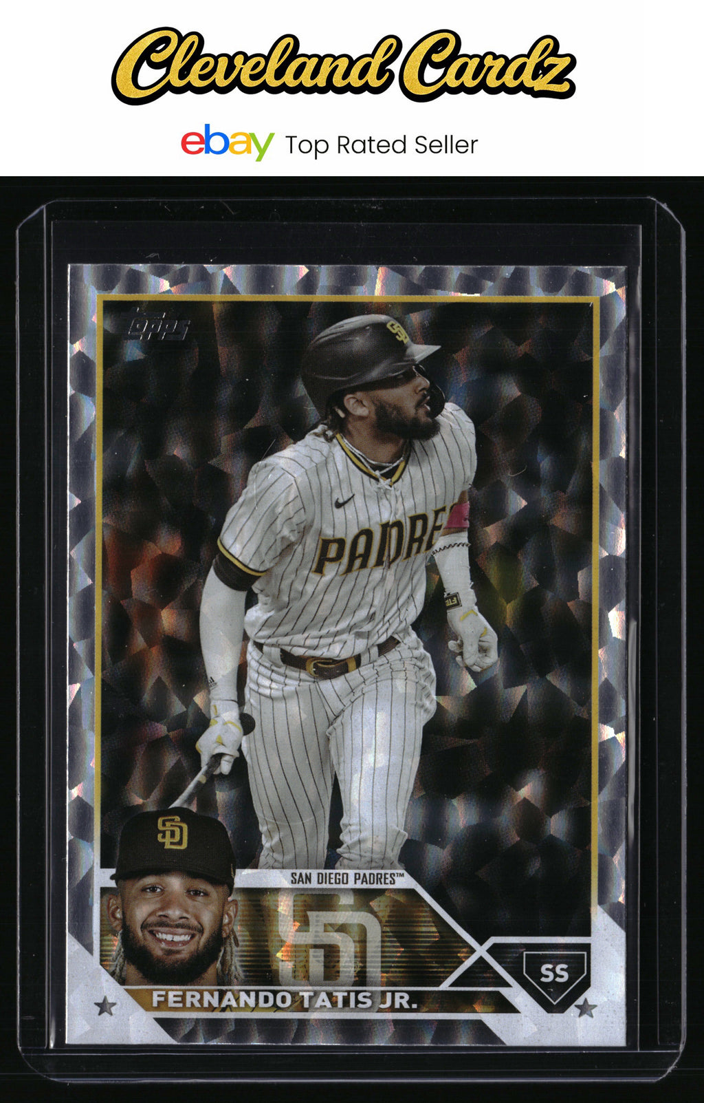 2023 Topps #23 Fernando Tatis Jr. Silver Pattern Foilboard