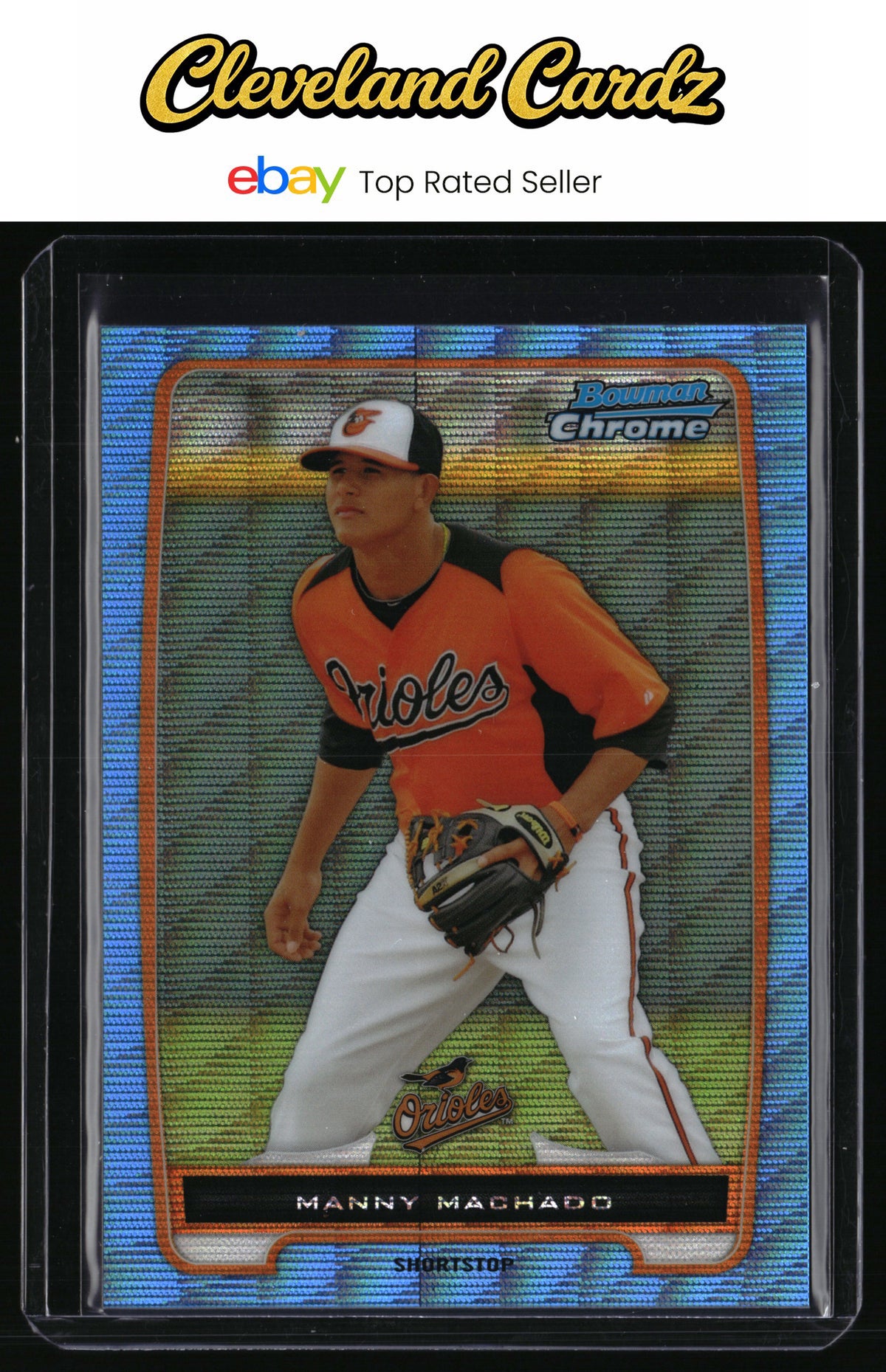2012 Bowman Chrome #BCP217 Manny Machado Prospects Blue Wave
