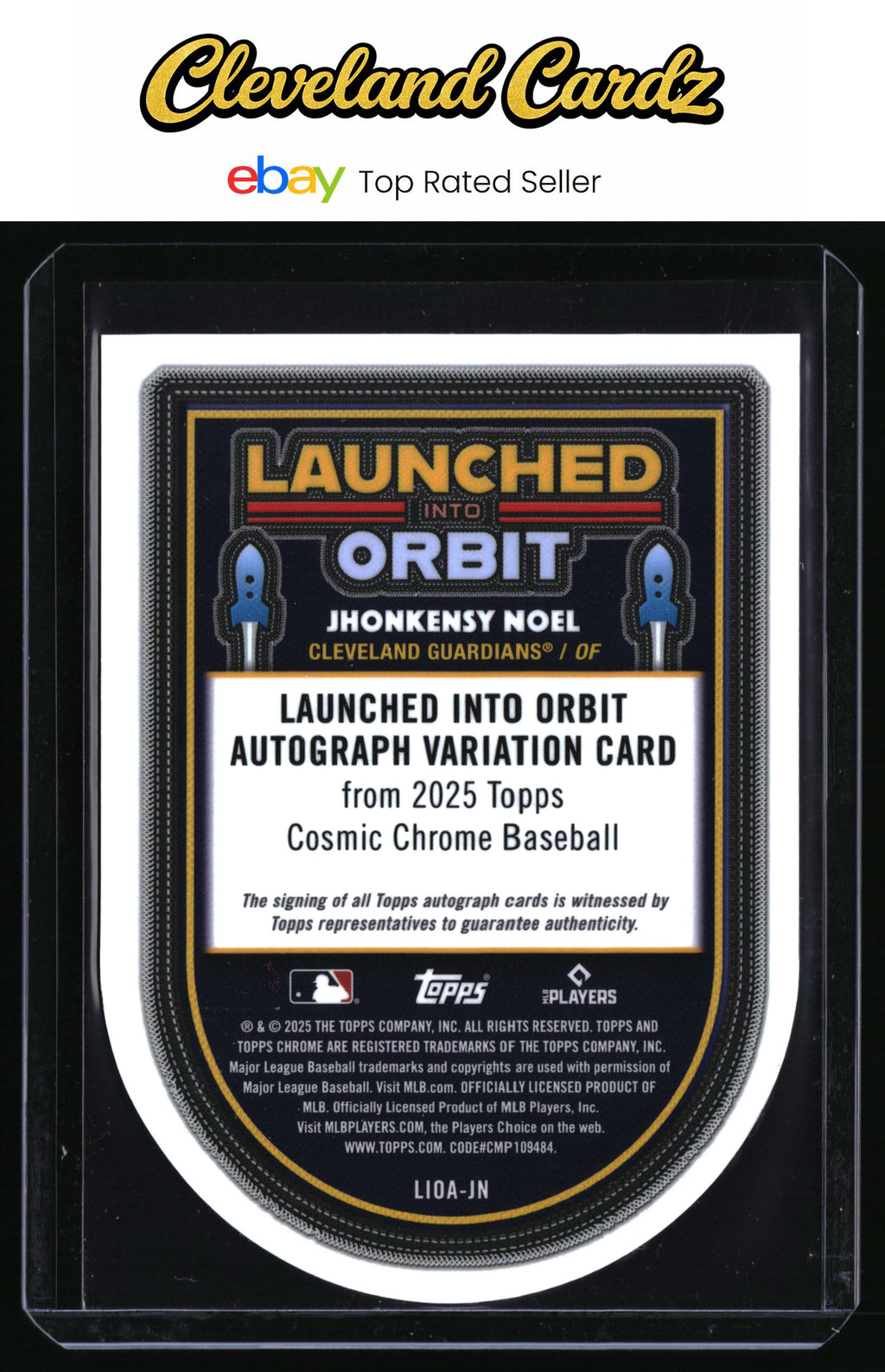 2025 Topps Chrome Cosmic #LIOA-JN Jhonkensy Noel Launched into Orbit Autographs
