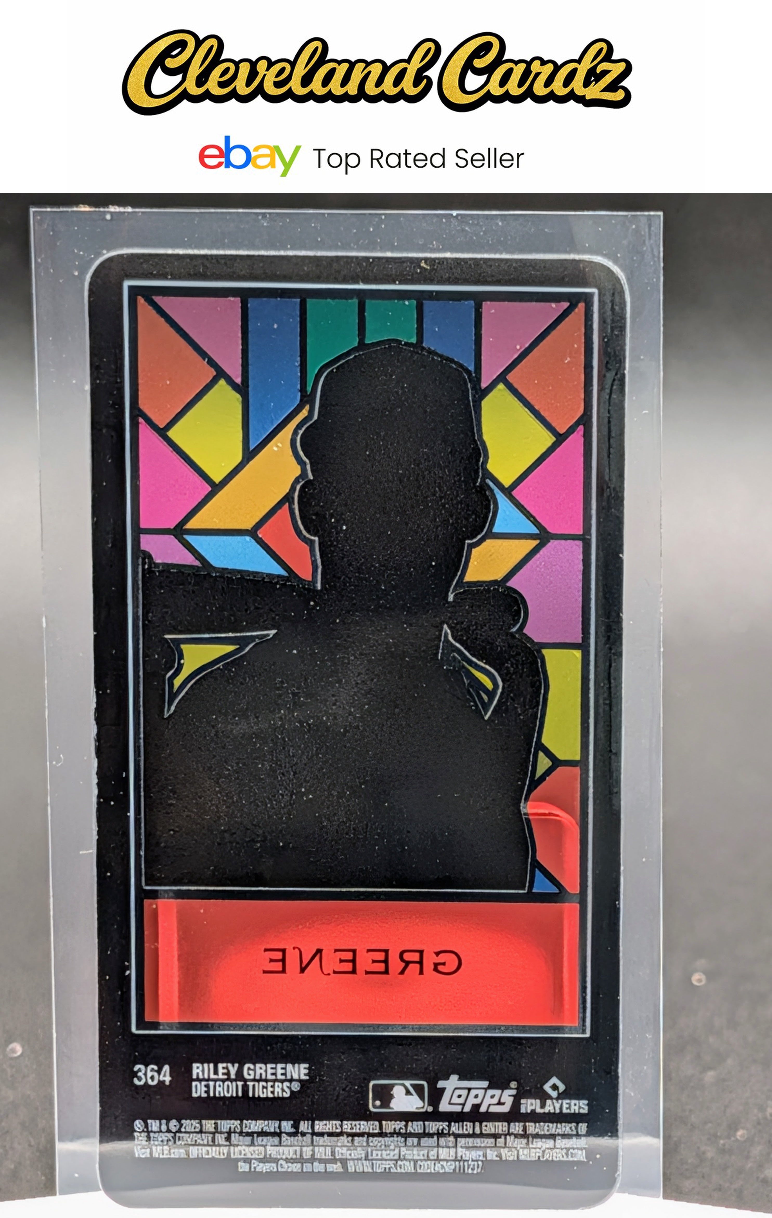 2025 Topps Allen & Ginter #364 Riley Greene Mini Exclusives Stained Glass