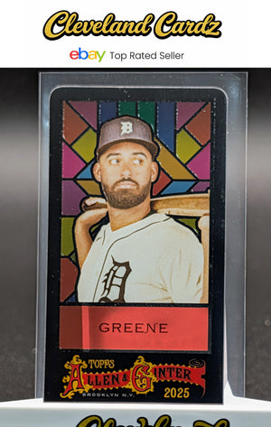 2025 Topps Allen & Ginter #364 Riley Greene Mini Exclusives Stained Glass