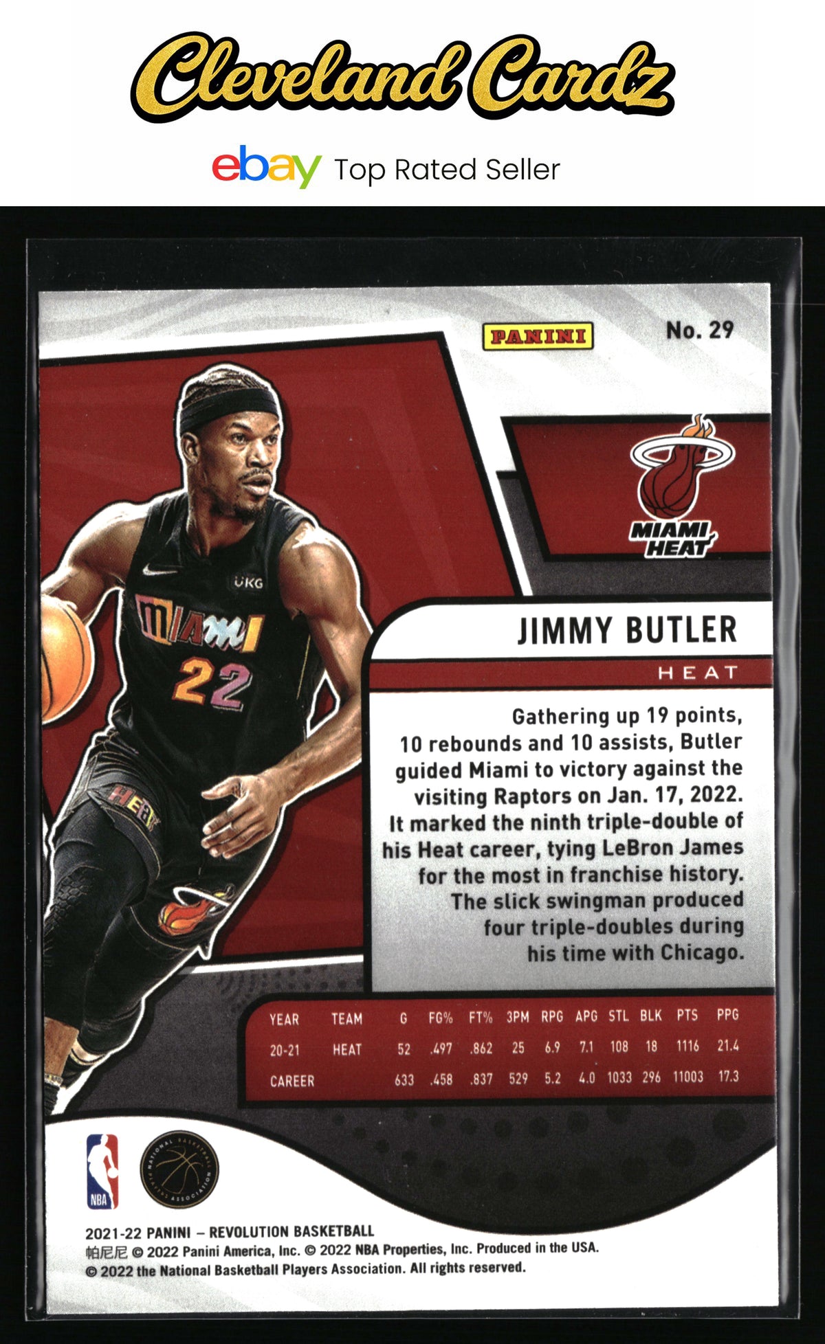 2021-22 Panini Revolution #29 Jimmy Butler