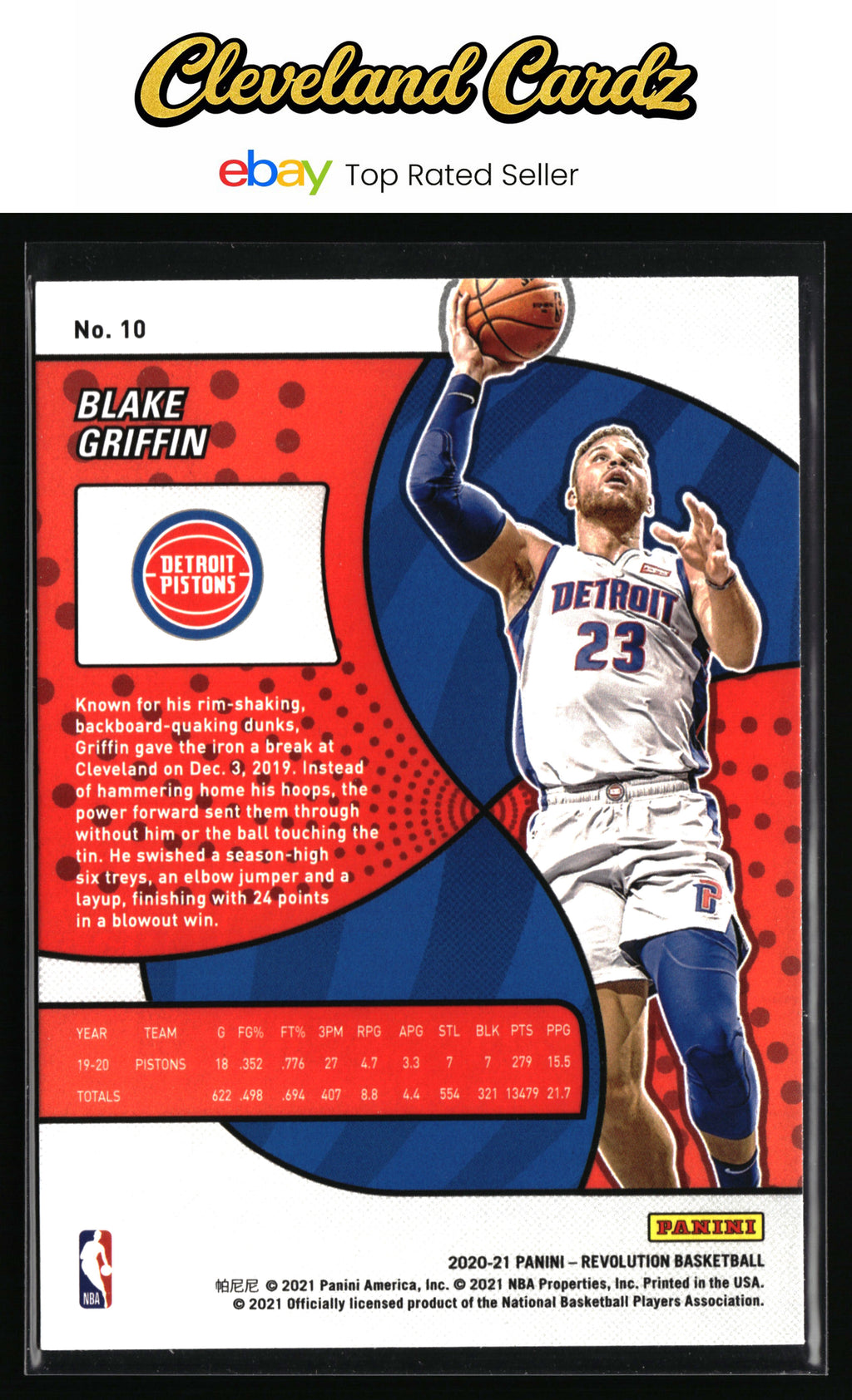 2020-21 Panini Revolution #10 Blake Griffin