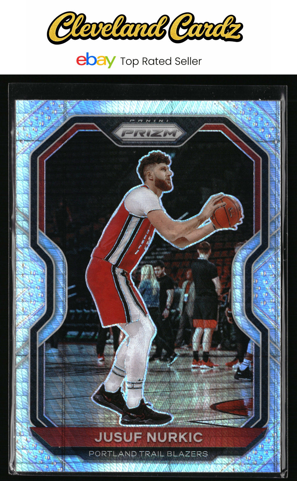 2020-21 Panini Prizm #91 Jusuf Nurkic Hyper Prizm