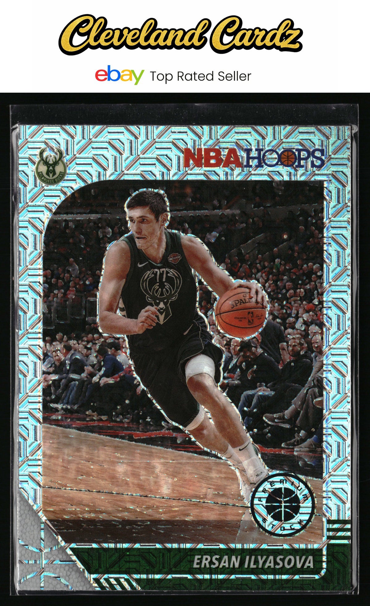 2019-20 Hoops Premium Stock #109 Ersan Ilyasova Prizms Silver Mojo